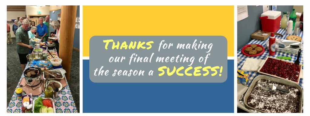 Thanks for making our final meeting of the season a success!